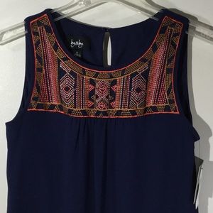 by & by NWT S Navy Lined Sundress